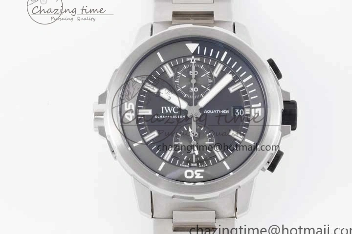 MIROTIME 0205 EasyCare Aquatimer Chrono SS V6SF 1:1 Best Edition Gray Dial on SS Bracelet A 7035